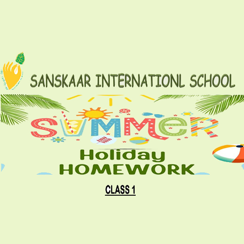 Class 1st 2026 Holiday Homework
