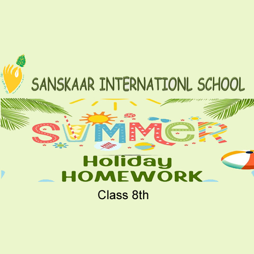 Class 8th 2026 Holiday Homework